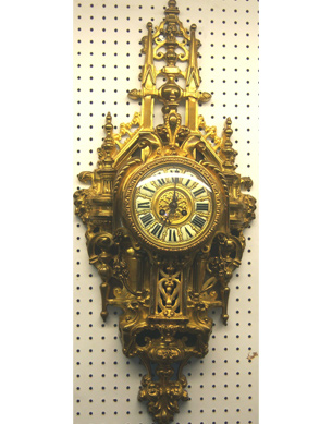 french bronze cartel clock