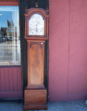 late 18th century english tall case grandfather clock