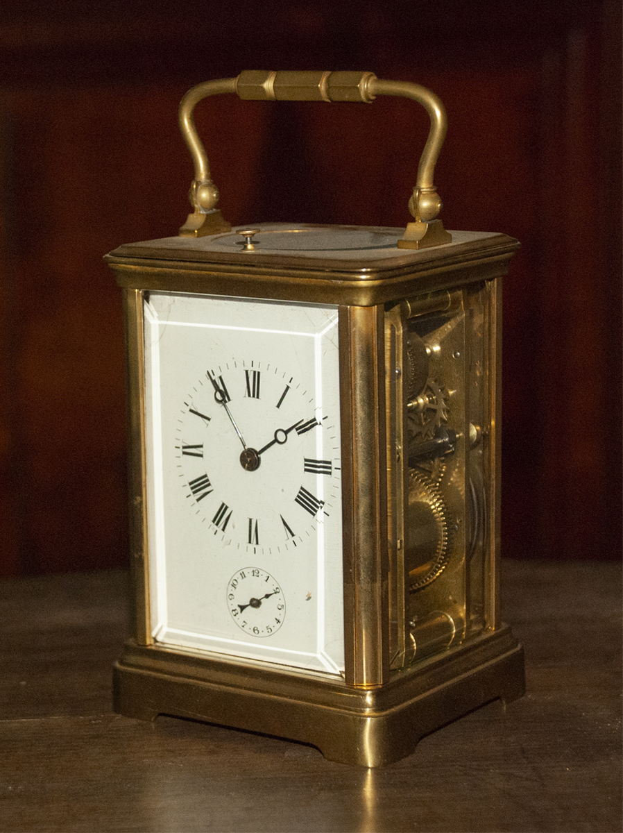 french repeater carriage clock 1880