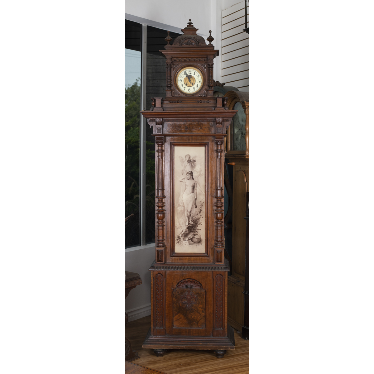 lenzkirch grandfather clock musical 32 records 1880