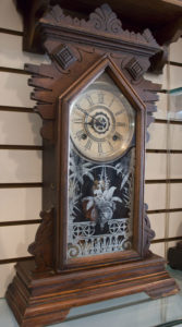 american gingerbread kitchen clock details