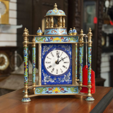 cloisonné enamel clock