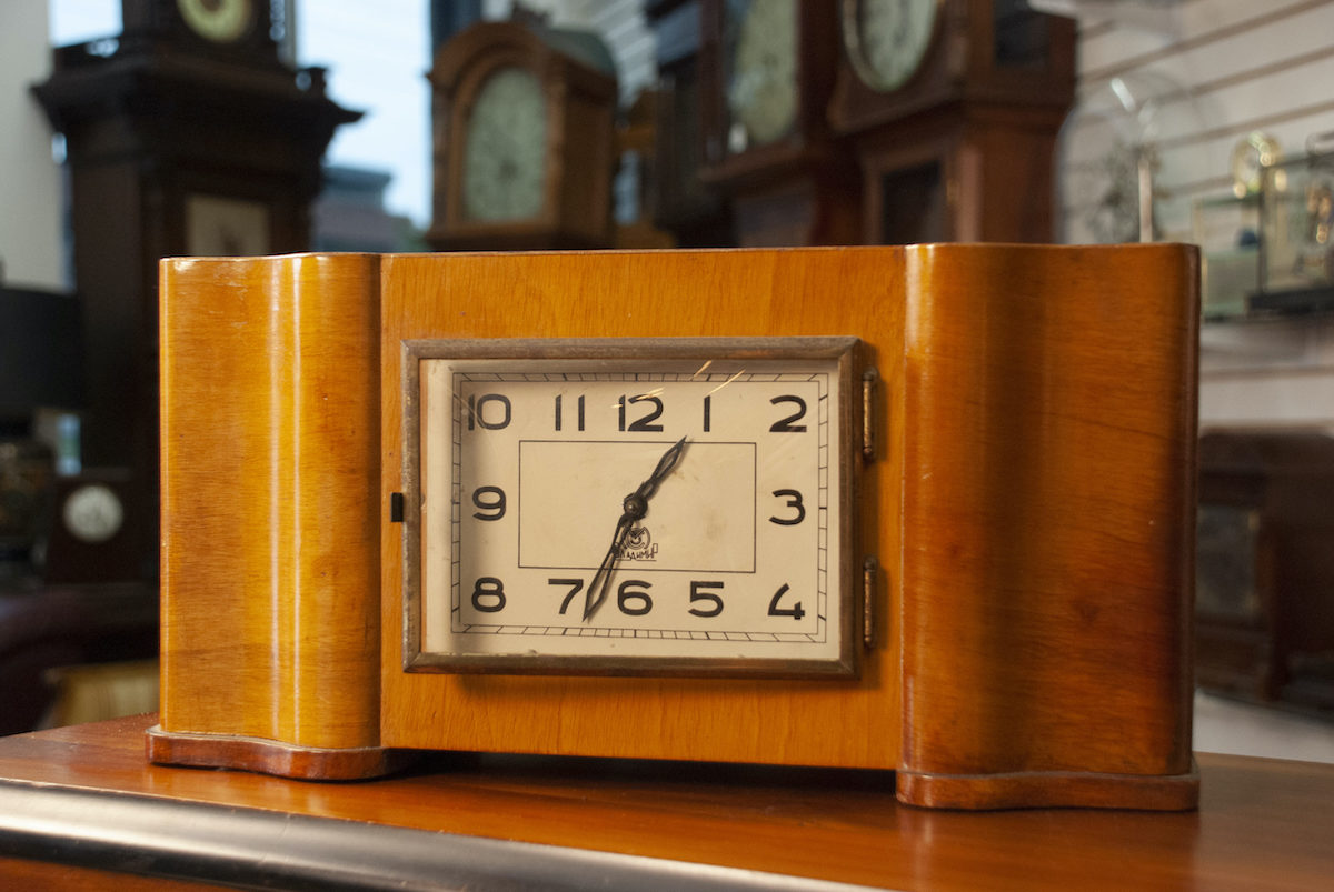 danish art deco eight day clock