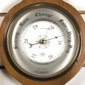 english barometer from 1920s details