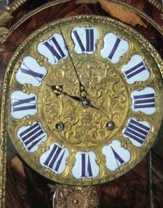 french bulle clock details