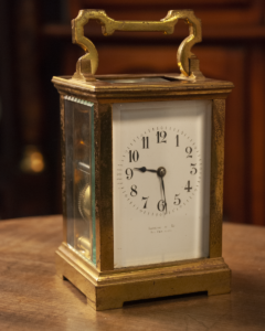 french carriage clock from 1850 details