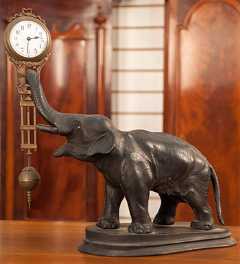 junhans elephant swinger clock from germany circa 1920-1930