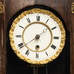 miniature biedermeier clock details
