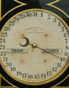 waterbury calendar clock details